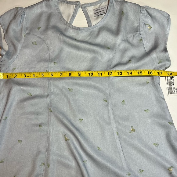 NWT Urban Outfitters Baby Blue Floral Trapeze Dress SZ XS - Picture 8 of 9